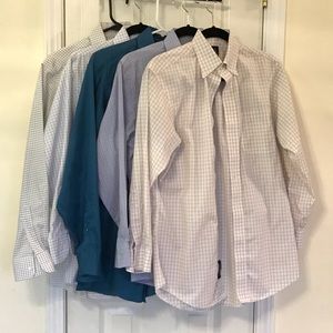 Lot of 5 Men’s dress long sleeve shirts size M 15.
